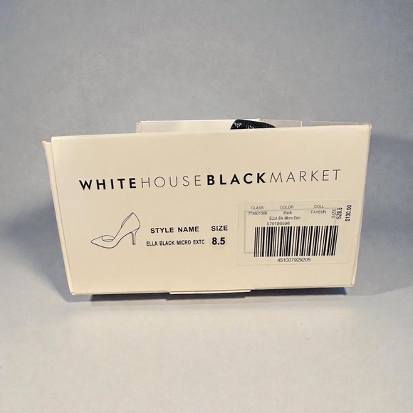 White House, Black market Black Pointed Toe Women's Shoes - Picture 2 of 7